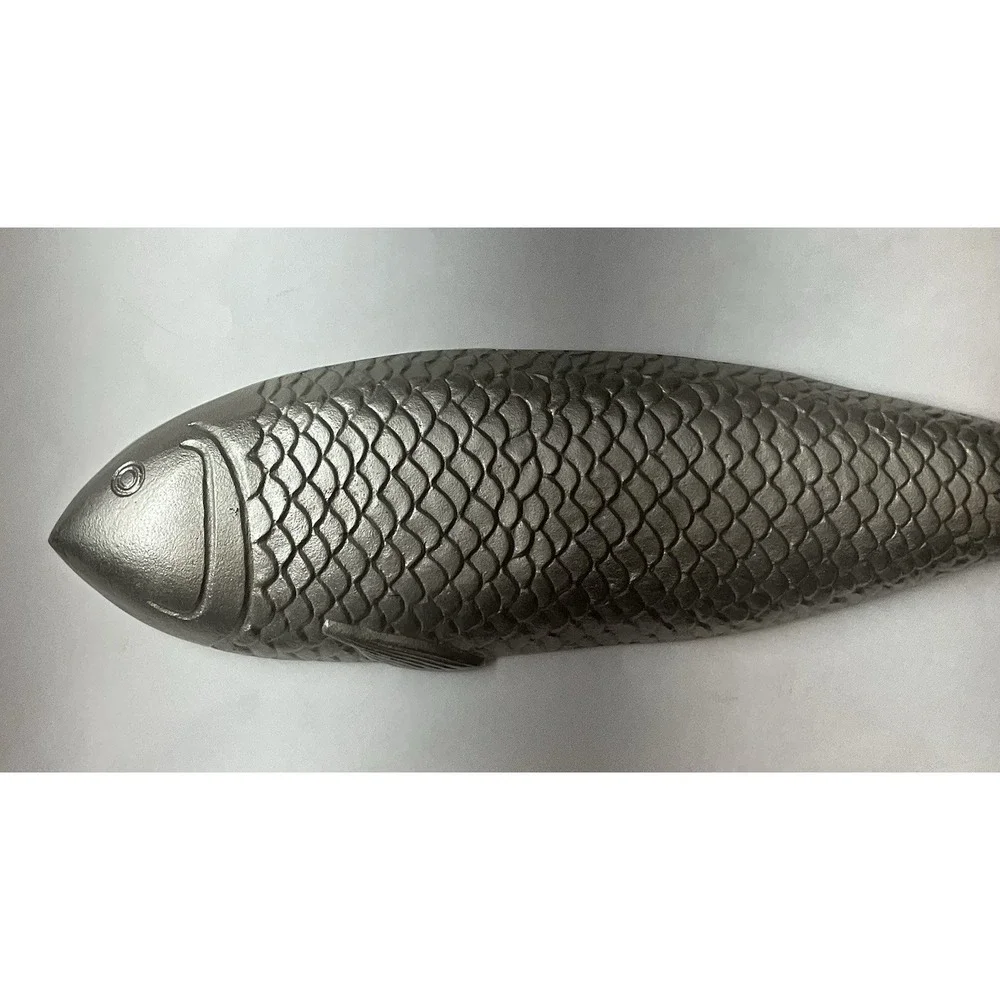 Fish Wall‎ Decor Cast Metal 5.75'' x 23.25 x 1.25''(14.6cm x 59.1cm x 3.1cm)